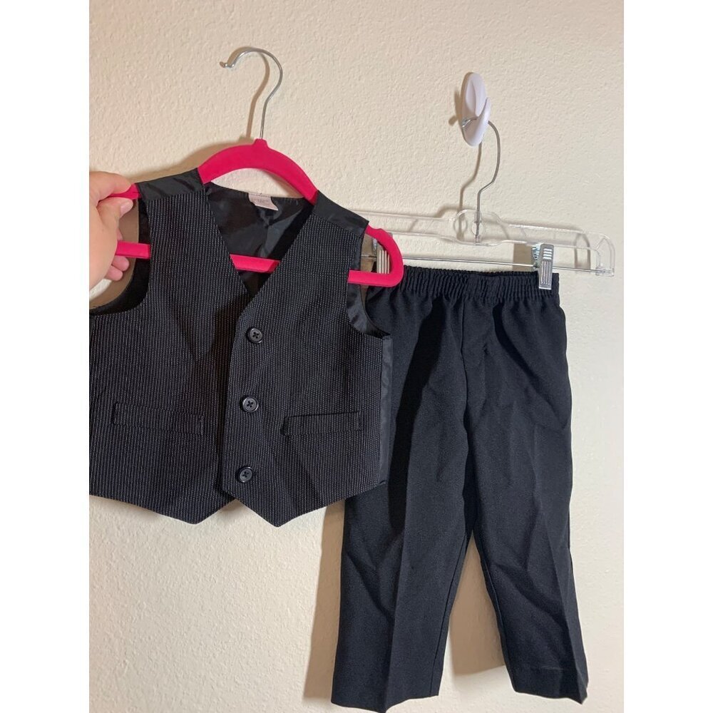 George 2 Piece Formal Set Vest and Pants Baby Boys Size 18 Months I9